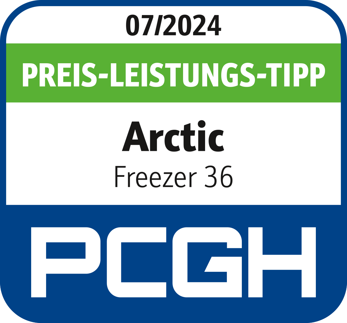 PCHG Freezer 36 award